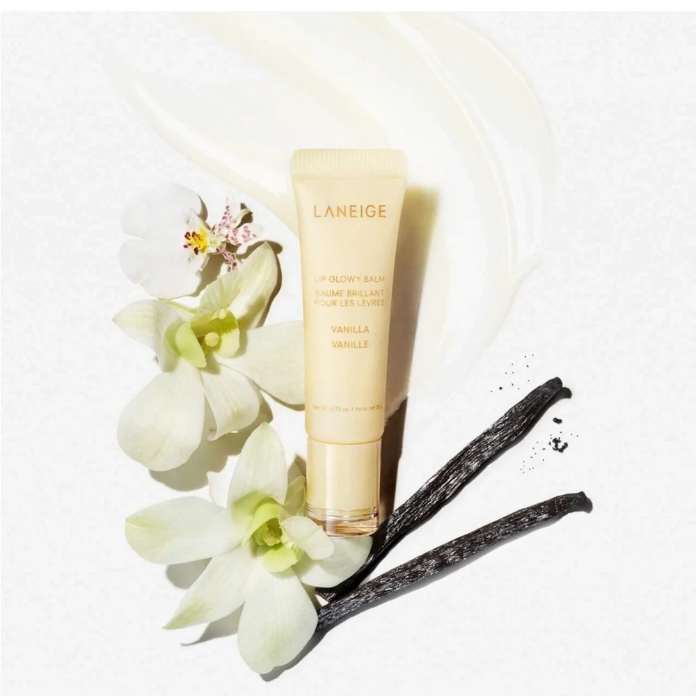 🌸LANEIGE Lip Glowy Lightweight Hydration Balm w/ Shea Butter Vanilla Mini 5g x 2 - Picture 3 of 8